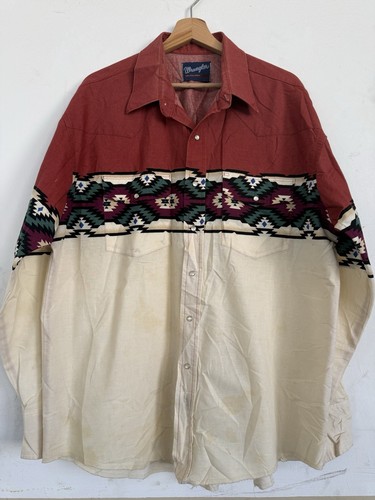 Vintage wrangler pearl - vintage, xl