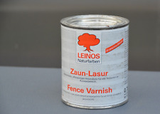 0,75 Liter LEINOS Zaunlasur Holzlasur Braun Art.Nr. 110 biologisch