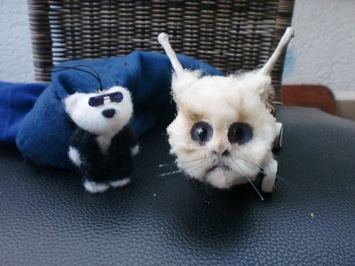 Ooak lagerfeld teddy miniatur - ooak,