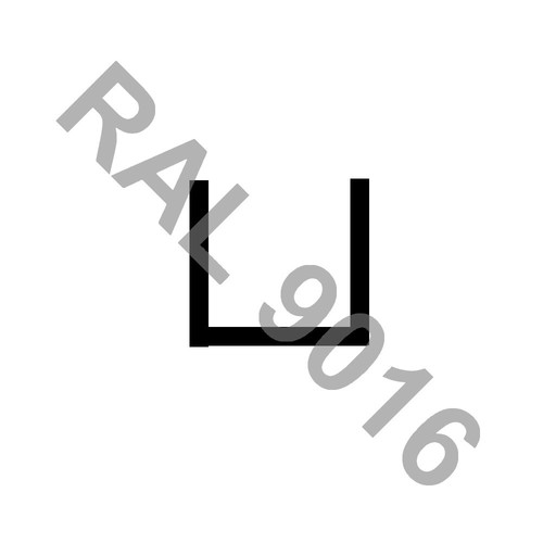Alu profil 15x15x15x2mm - alu, u-profil