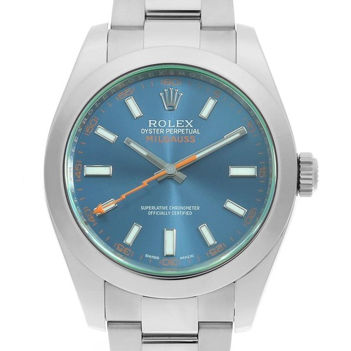 Rolex milgauss blue 116400gv - rolex, z