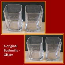 NEU ,4 Whiskeygläser,Bushmills,Whiskyglas,Whiskey,Whisky,Gläser,Glas,Werbung,