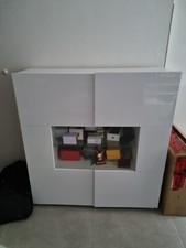 Vitrine Hochglanz Weiß
