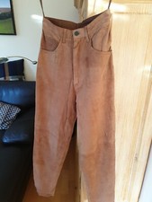 YORN  WILDLEDERHOSE  braun  Gr .34 /36 Toller Braunton Camelfarbe 