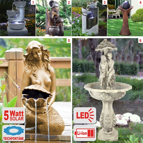 Solar gartenbrunnen spring - solar,