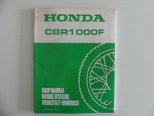 Honda CBR 1000 F Zusatz zum Werkstatthandbuch Reparaturanleitung Handbuch 1989 k