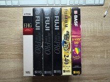 6 x Fuji/BASF S-VHS Kassetten