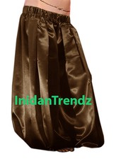 Weiß - Satin Harem Yoga Hose