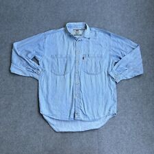 LEVIS Vintage Jeans Hemd Langarm Jeanshemd Gr. M Overshirt Denim A18414 Blau