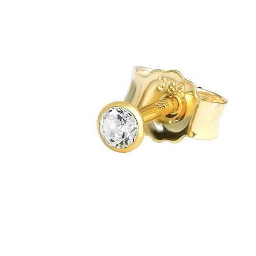 Einzel ohrstecker gelbgold 333 - ohrstecker,