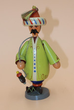 Antiker Räuchermann Manfred Auerbach Türke 18cm Rarität Erzgebirge Seiffen