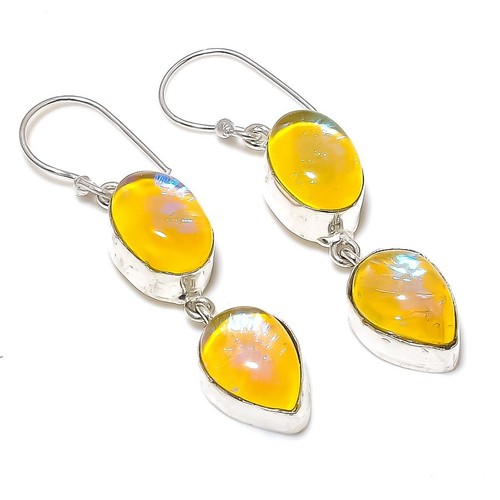 Gelber triplett opal - gelber, edelstein