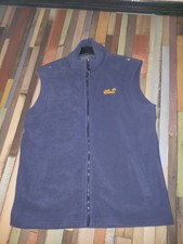 JACK WOLFSKIN FLEECE-WESTE HERREN BLAU GR. L