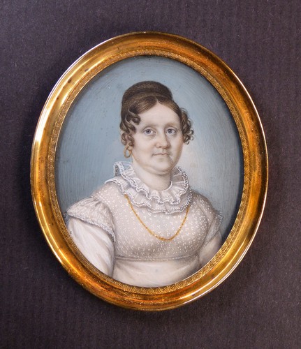 Antique portrait miniatur - antique,