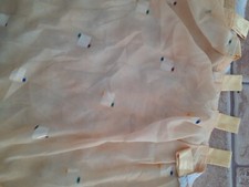 4x  Vorhang Gardine Store  Lachs Orange   Schlaufen ca 140x180cm