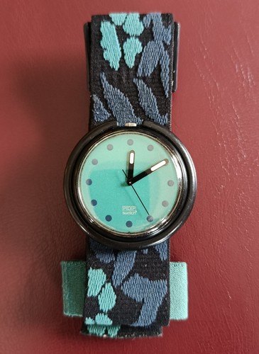 Swatch uhr pop green - green, tiki