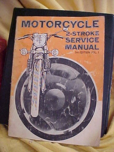 Zwei-Takt-Einzylinder-Motorrad