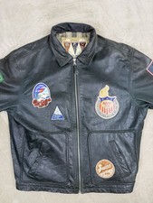 AVIREX LEDERJACKE HERREN XL