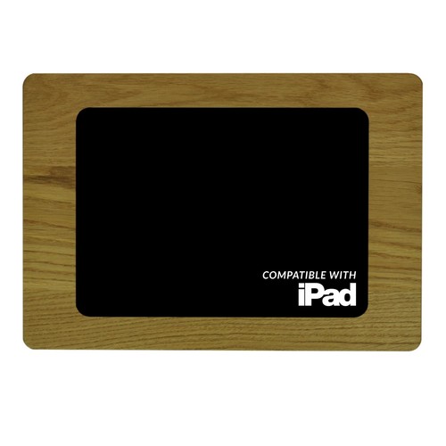 Ipad wandhalterung aus holz - ipad,