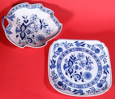 2 Hutschenreuther Zwiebelmuster  (Teller, Platte, Blattschale) schöner Zustand