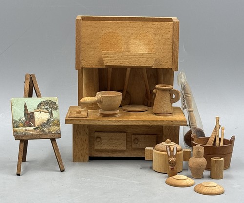 Vintage puppen stube holz - stube,