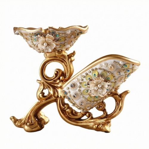 Tischskulptur goldfarben