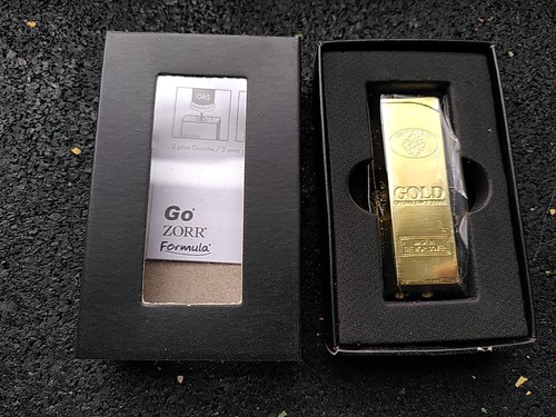 Zorr feuerzeug goldbarren - feuerzeug, "