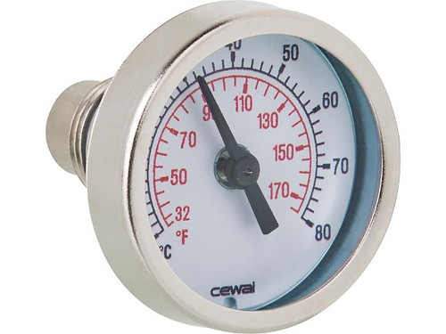 Thermometer mit tauchhülse - mit,