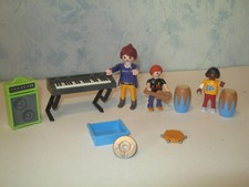 Playmobil Musik Schule Bongo Klavier Frau Kinder Figuren RAR