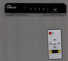 Skymaster 4 Fach HDMI Umschalter mit Fernbedienung