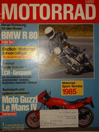 Motorrad 1985 bmw r - /,