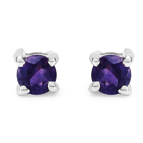 Amethyst edelstein ohrstecker - amethyst,