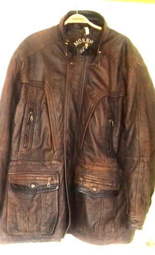 Marken lederjacke - -,