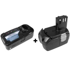 Set: Ladegerät + AKKU 14,4V Li-Ion 2000mAh für Hitachi CJ14DL DS14DVF3 WH14DSL