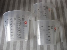 Messbecher 3er Set -1000 ml 500ml 300ml –Kunststoff Swiss Made