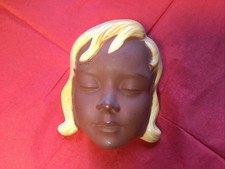Cortendorf  Wandmaske Mädchen Gesicht mit blondem Haar Western Germany 5/14