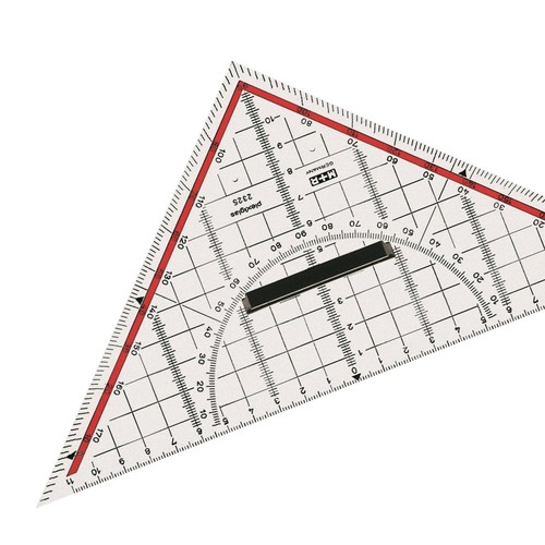 Zeichendreieck mit - 22, cm