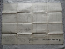 Bauplan - MOBA MODELLE - HAUBENLERCHE - Anfänger Segelflugmodell der Klasse A1
