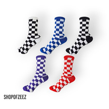 Trendige Unisex Checkerboard Socken – Verschiedene Farben – Streetwear Stil