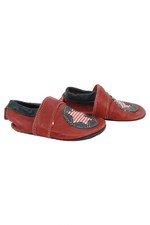 ANNA UND PAUL Kinder Hausschuhe Gr. 20 Rot Leder Sterne Krabbelschuhe