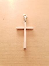 Großer Kreuz Anhänger Religion Jesus Christus Schmuck Basteln Deko Charms Silber