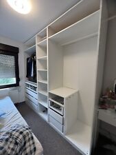 kleiderschrank weiß 250cm lang 58cm breit 236 höhe 