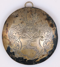 Silber Anhänger Wappen Hirsch