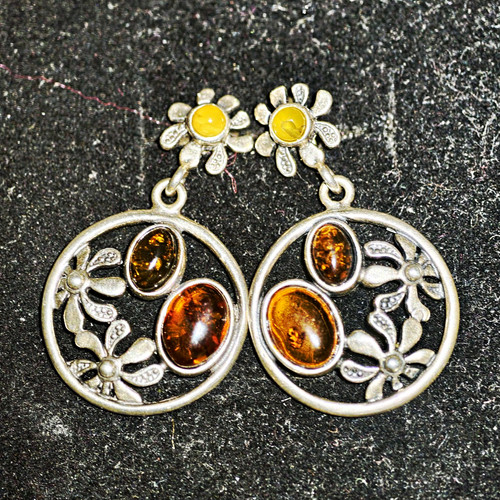 Hängeohrringe drop blumen - hängeohrringe,