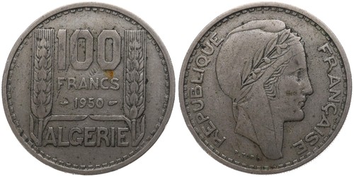 Algerien algerie 100 francs - algerien,