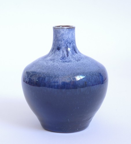 Vase blau keramik handarbeit - blau,