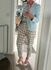 3 tlg. Damen Anzug SET 38 Blazer Hose TOP Hochzeit Business Hosenanzug Stretch