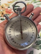 Russische Stoppuhr Slava, Schleppzeiger, Rattrapante Chronograph, 60 mm Durchme.