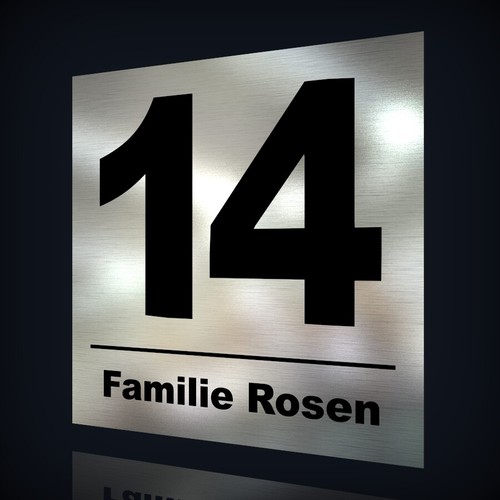 Hausnummer namensschild - hausnummer,