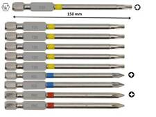 TORX PZ PH Bits 150 mm extra lang für Akku Schrauber  Bit Box Bit-Sortiment.
